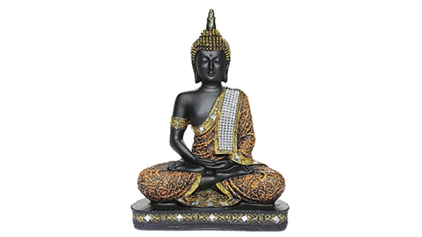 Global Grabbers, Sitting Buddha Idol Statue Showpiece: Global Grabbers, Sitting Buddha Idol Statue Showpiece:
