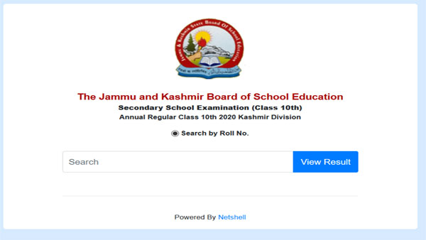 JKBOSE 10th Kashmir Division Result 2020 declared JKBOSE 10th Kashmir Division Result 2020 declared
