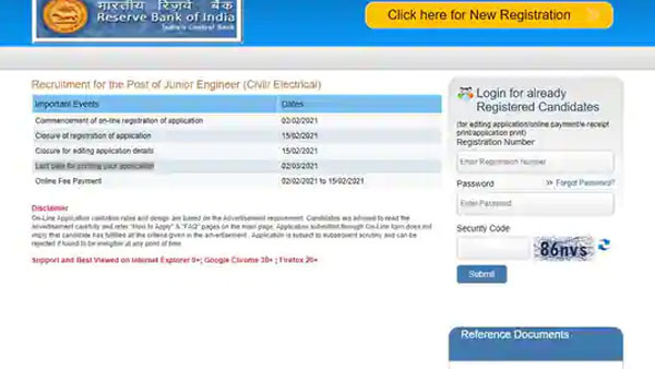 RBI JE Recruitment 2021: Apply for 48 vacancies RBI JE Recruitment 2021: Apply for 48 vacancies