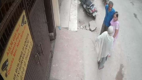Caught on Camera: 76-year-old woman dies on spot after being slapped by son in Dwarka Caught on Camera: 76-year-old woman dies on spot after being slapped by son in Dwarka