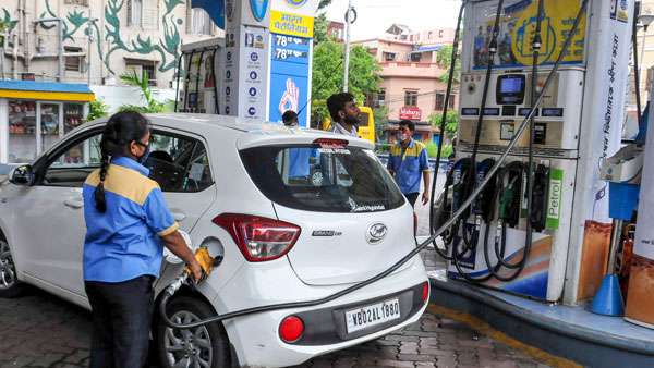 Centre may have cut fuel prices with eye on state polls: Shiv Sena Centre may have cut fuel prices with eye on state polls: Shiv Sena