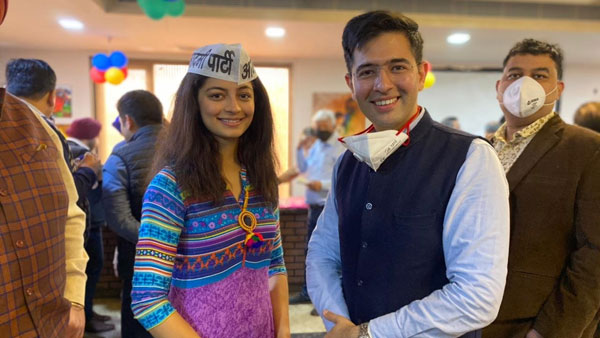 Miss India Delhi 2019 joins AAP Miss India Delhi 2019 joins AAP