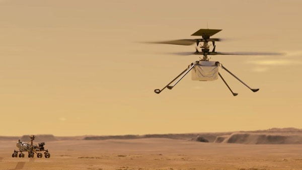 NASAs Mars helicopter takes flight,1st for another planet NASAs Mars helicopter takes flight,1st for another planet