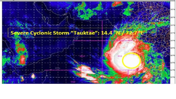Cyclone Tauktae to cross Gujarat coast between Porbandar and Mahuva by May 18: IMD Cyclone Tauktae to cross Gujarat coast between Porbandar and Mahuva by May 18: IMD