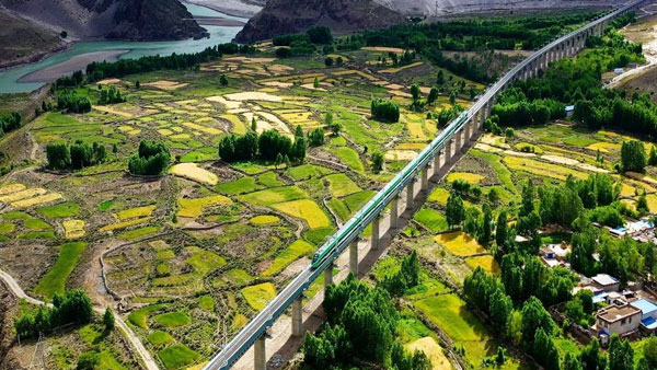 Close to Arunachal, China launches first bullet train in Tibet Close to Arunachal, China launches first bullet train in Tibet