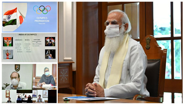 PM Modi reviews india’s Olympics preparedness PM Modi reviews india’s Olympics preparedness