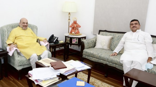 Suvendu Adhikari meets HM Amit Shah amid reports of post-poll violence in Bengal Suvendu Adhikari meets HM Amit Shah amid reports of post-poll violence in Bengal