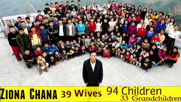 Patriach of world’s largest family dies in Mizoram, leaves behind 38 wives, 200 children and grandchildren Patriach of world’s largest family dies in Mizoram, leaves behind 38 wives, 200 children and grandchildren