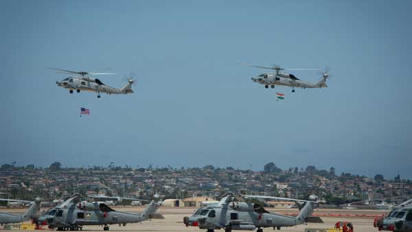 Indian Navy gets two MH-60R multi-role helicopters from US Indian Navy gets two MH-60R multi-role helicopters from US