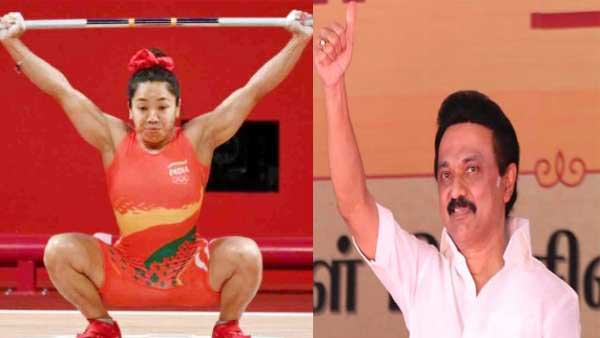 TN CM Stalin lauds Mirabai Chanu for winning silver medal in weightlifting in Tokyo Olympics TN CM Stalin lauds Mirabai Chanu for winning silver medal in weightlifting in Tokyo Olympics