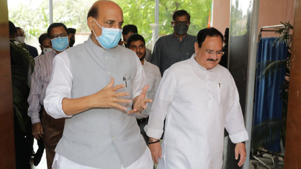 PM Modi, Nadda extends birthday wishes to Union Defence Minister Rajnath Singh PM Modi, Nadda extends birthday wishes to Union Defence Minister Rajnath Singh