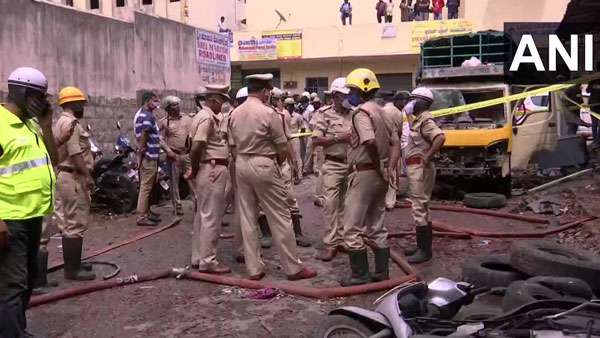 2 killed, 3 injured in firecracker blast near Chamrajpet area of Bengaluru 2 killed, 3 injured in firecracker blast near Chamrajpet area of Bengaluru