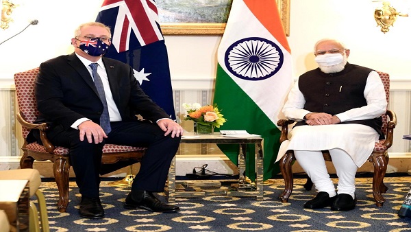 Narendra Modi meets Australian PM Scott Morrison in US ahead of 1st in-person Quad Summit Narendra Modi meets Australian PM Scott Morrison in US ahead of 1st in-person Quad Summit