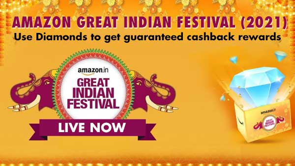 Amazon Great Indian Festival 2021: Use diamonds to get cashback offer on your orders, here is how Amazon Great Indian Festival 2021: Use diamonds to get cashback offer on your orders, here is how
