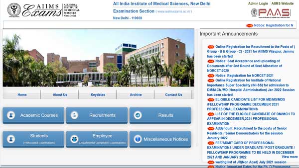 INI CET 2022 admit card to be released shortly INI CET 2022 admit card to be released shortly