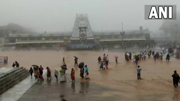 Andhra Pradesh rains: 100s stranded in Tirumala, Tirupati flights affected Andhra Pradesh rains: 100s stranded in Tirumala, Tirupati flights affected
