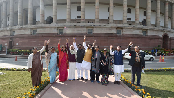Opposition to take out march today over suspension of Rajya Sabha MPs Opposition to take out march today over suspension of Rajya Sabha MPs