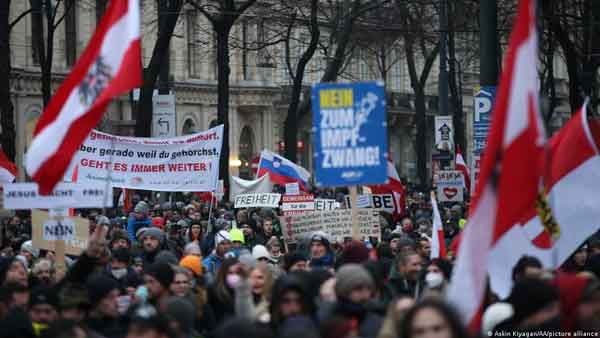 Austria passes first EU vaccine mandate Austria passes first EU vaccine mandate