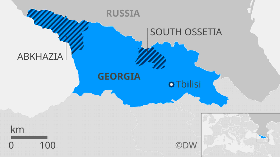 Georgia and self-proclaimed republics of South Ossetia and Abkhazia Georgia and self-proclaimed republics of South Ossetia and Abkhazia