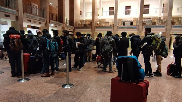 Ukraine crisis: Air India flight carrying 182 Indians nationals from Bucharest ands in Mumbai Ukraine crisis: Air India flight carrying 182 Indians nationals from Bucharest ands in Mumbai