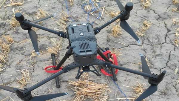 Drone along Indo-Pak shot down by BSF Drone along Indo-Pak shot down by BSF