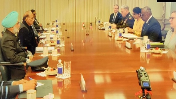 Rajnath Singh holds delegation-level talks with US counterpart ahead of India-US 2+2 dialogue Rajnath Singh holds delegation-level talks with US counterpart ahead of India-US 2+2 dialogue