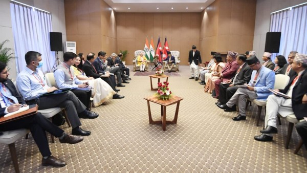 PM Modi holds bilateral talks with his Nepalese counterpart Deuba in Lumbini; 6 pacts signed PM Modi holds bilateral talks with his Nepalese counterpart Deuba in Lumbini; 6 pacts signed