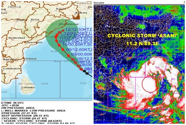Deep depression over southeast Bay of Bengal intensifies into severe cyclonic storm Asani: IMD Deep depression over southeast Bay of Bengal intensifies into severe cyclonic storm Asani: IMD