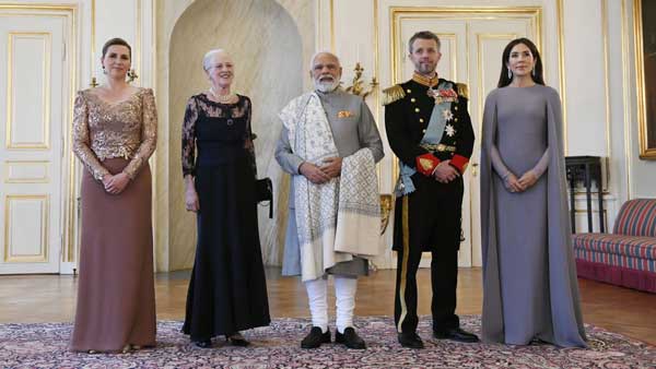 PM Modi, Queen of Denmark Margate II meet PM Modi, Queen of Denmark Margate II meet