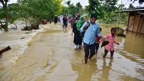No respite from flood fury in Assam; nearly 2 lakh people affected No respite from flood fury in Assam; nearly 2 lakh people affected
