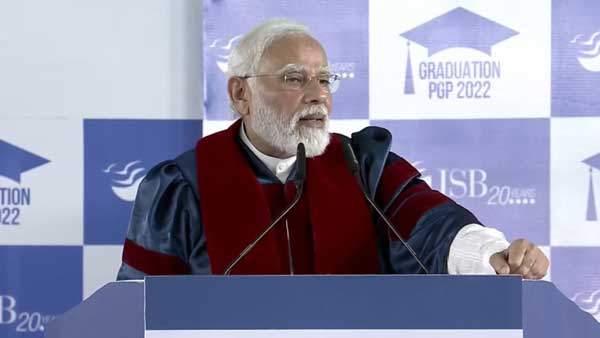 PM Modi attends programme on completion 20th ISB anniversary PM Modi attends programme on completion 20th ISB anniversary
