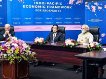 Prime Minister Narendra Modi participates in an event to launch the Indo-Pacific Economic Framework for Prosperity (IPEF), in Tokyo Prime Minister Narendra Modi participates in an event to launch the Indo-Pacific Economic Framework for Prosperity (IPEF), in Tokyo