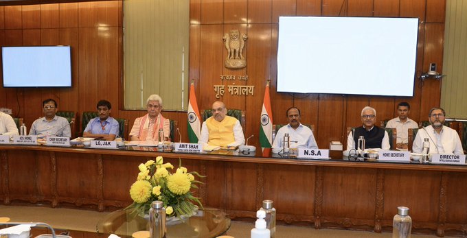 Amit Shah holds review meet Amit Shah holds review meet