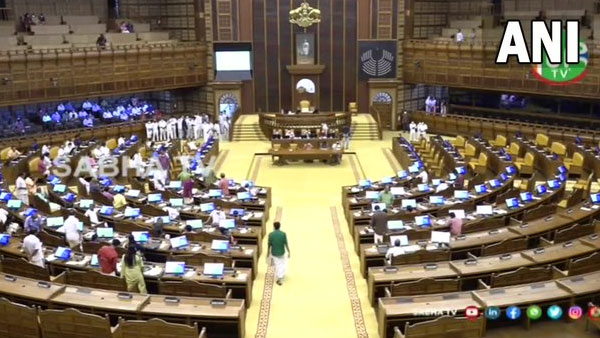 Opposition disrupts Kerala Assembly session over attack on Rahul Gandhis office Opposition disrupts Kerala Assembly session over attack on Rahul Gandhis office