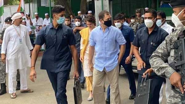 Rahul Gandhi appears before ED after leading protest march; Congress workers detained by Delhi Police Rahul Gandhi appears before ED after leading protest march; Congress workers detained by Delhi Police
