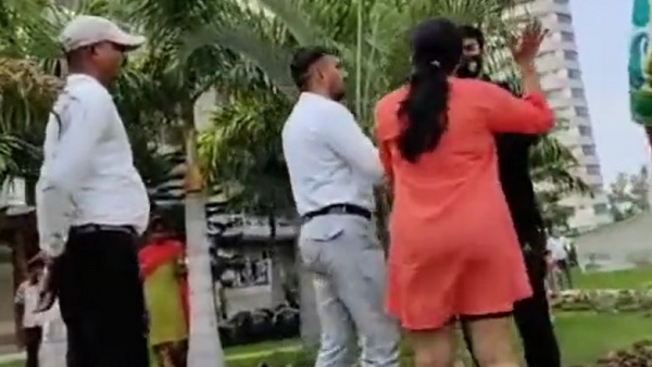 SP, Cong slam BJP over politician assaulting Noida woman in viral video SP, Cong slam BJP over politician assaulting Noida woman in viral video