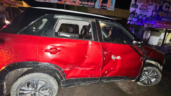 SP leaders car hit by truck SP leaders car hit by truck