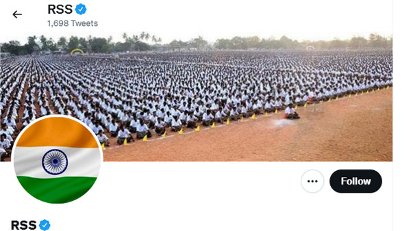 Amid criticism, RSS changes its Facebook, Twitter DPs to tricolour Amid criticism, RSS changes its Facebook, Twitter DPs to tricolour