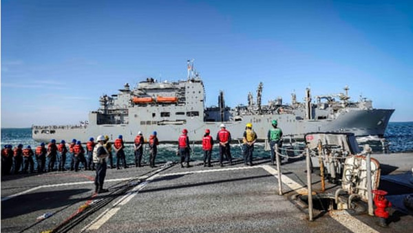 USNS Charles Drew (T-AKE 10) Dry Cargo/Ammunition Ship. U.S. Navy photo by Petty Officer 2nd Class Markus Castaneda. USNS Charles Drew (T-AKE 10) Dry Cargo/Ammunition Ship. U.S. Navy photo by Petty Officer 2nd Class Markus Castaneda.