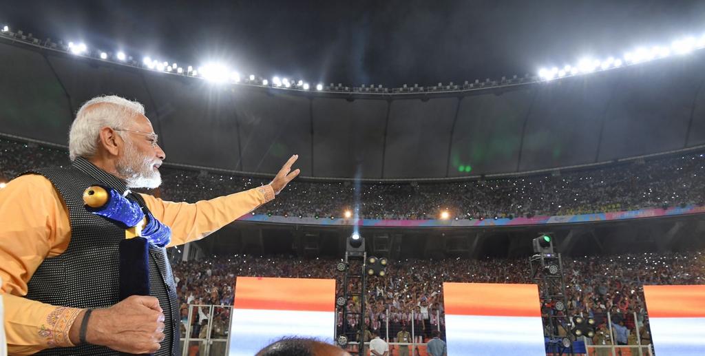 PM Modi declares 36th National Games open in Ahmedabad PM Modi declares 36th National Games open in Ahmedabad