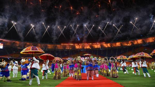Artists perform during 36th National Games inauguration Artists perform during 36th National Games inauguration
