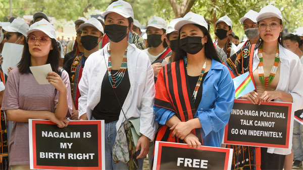 Nagas during a protest rally demanding peace talks and repeal of Armed Forces (Special) Powers Act (AFSPA) in Nagaland Nagas during a protest rally demanding peace talks and repeal of Armed Forces (Special) Powers Act (AFSPA) in Nagaland