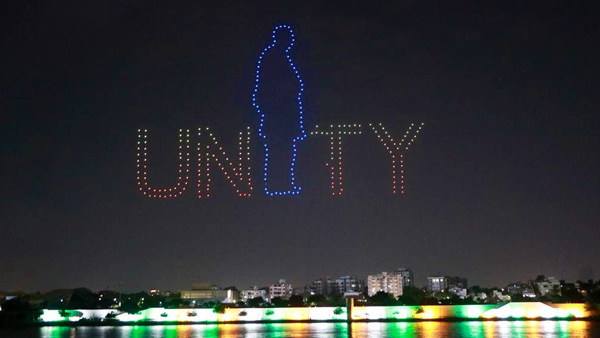 National Games 2022: 600 drones lit up Ahmedabad sky ahead of inauguraion; PM Modi shares pics National Games 2022: 600 drones lit up Ahmedabad sky ahead of inauguraion; PM Modi shares pics