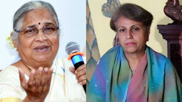 Netizens divided over Sudha Murthy bowing down to Mysuru Pramoda Devi Wadiyars feet Netizens divided over Sudha Murthy bowing down to Mysuru Pramoda Devi Wadiyars feet