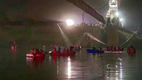 Terrible, shocking: World leaders condole tragic bridge collapse in Morbi Terrible, shocking: World leaders condole tragic bridge collapse in Morbi