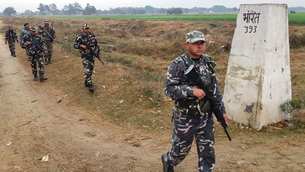 jawans patrol along the India-Nepal Border jawans patrol along the India-Nepal Border