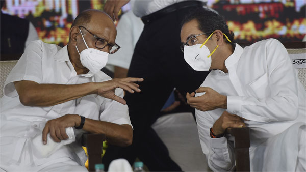 Uddhav Thackeray and NCP supremo Sharad Pawar Uddhav Thackeray and NCP supremo Sharad Pawar