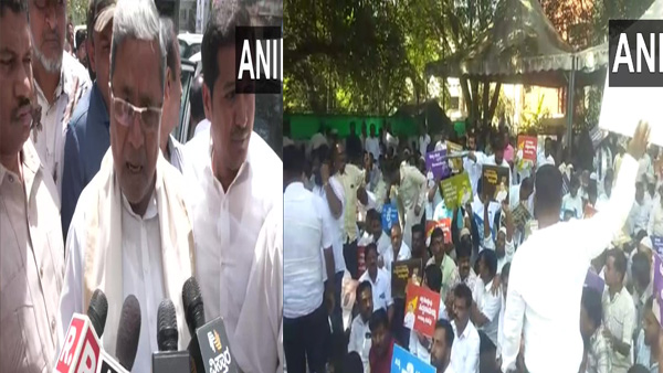 Protests erupt outside Siddaramaiah's house, supporters demand Kolar seat -  Oneindia News