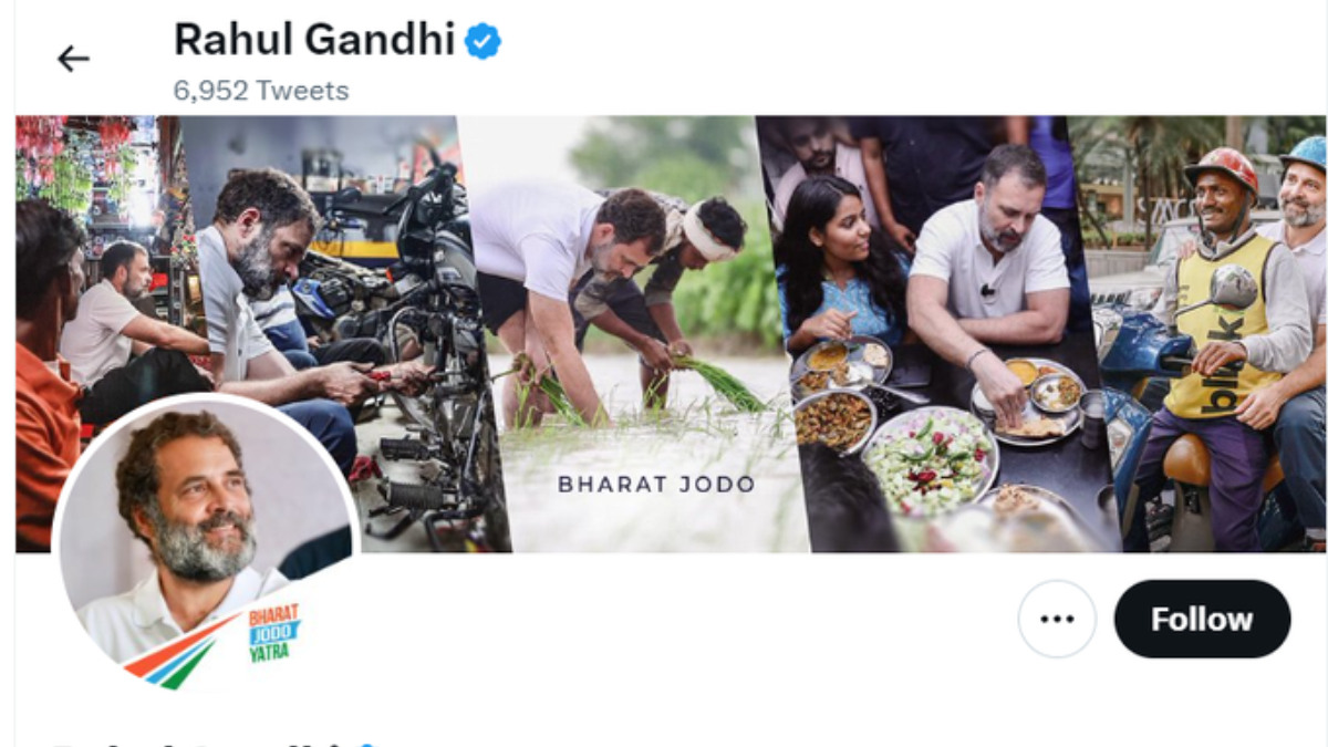 Rahul Gandhi Updates Twitter Bio After Restoration Of Lok Sabha