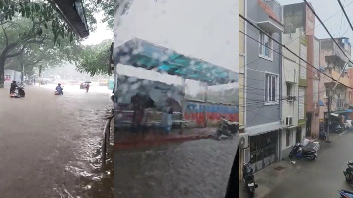 Heavy Rain Lashes Chennai: Check Latest Weather Report Visuals